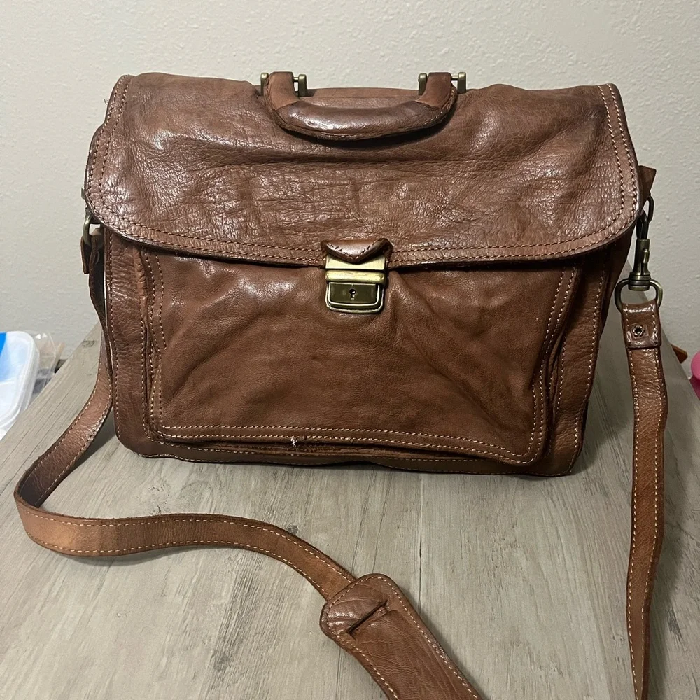 Viola Castellani Italian Leather Brief Case